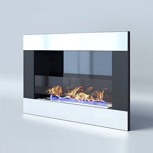 Биокамин "Русский огонь" Модерн 800V встраиваемый (высота 500мм.) с защитным и декоративным стеклом
