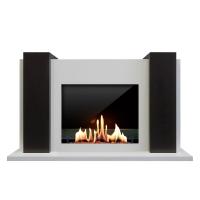 Биокамин в портале SteelHeat Manhetten, стекло, стемалит