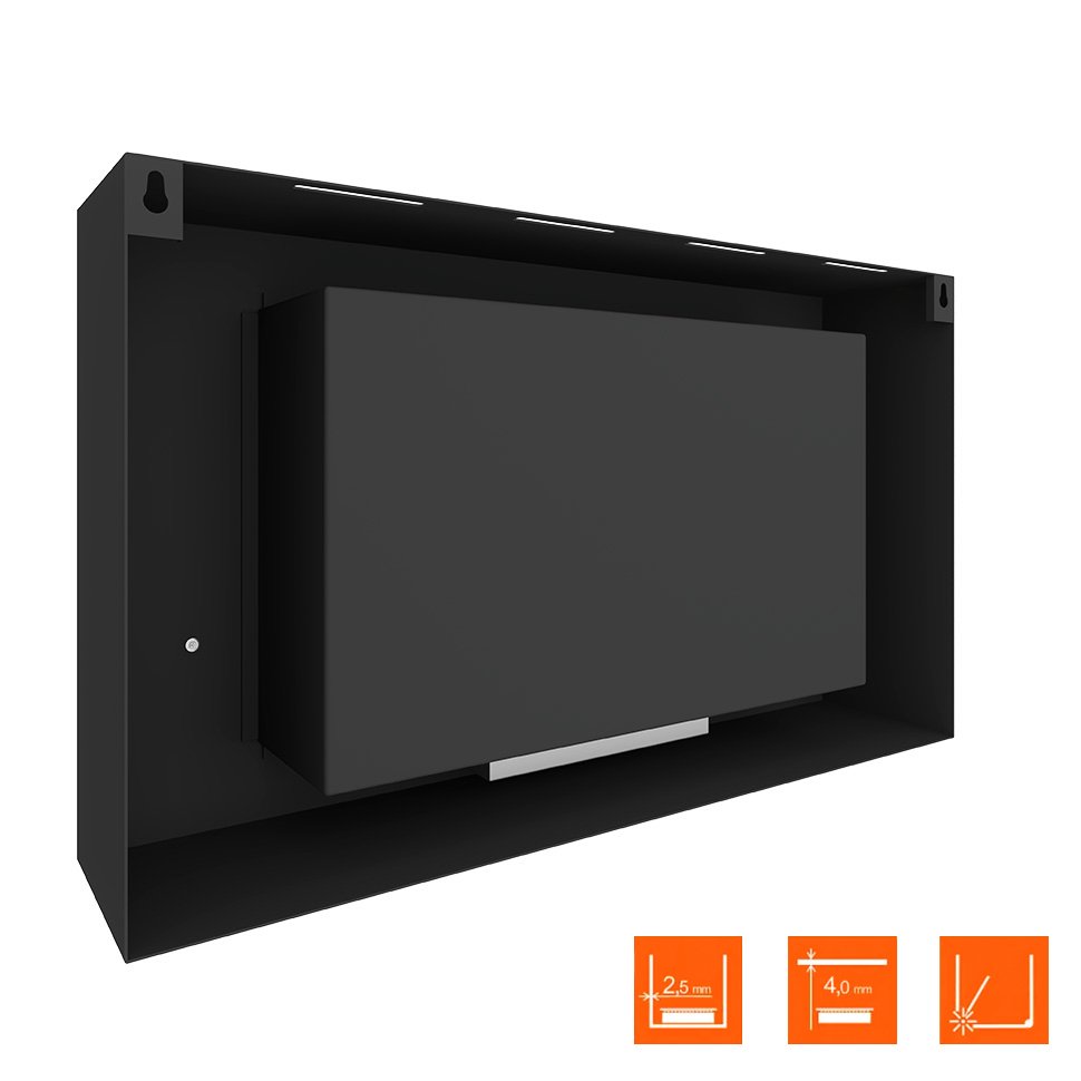 Биокамин SteelHeat WALL LONG 900 LITE черный, стемалит по цене 29 925 руб.