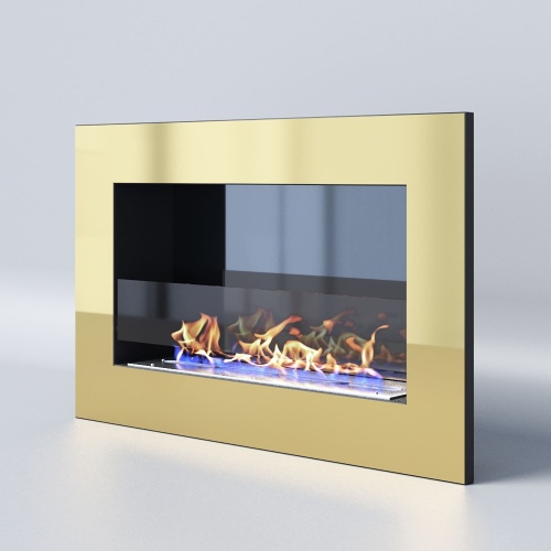 Биокамин "Русский огонь" Барокко 800V встраиваемый (высота 500мм.) с защитным стеклом