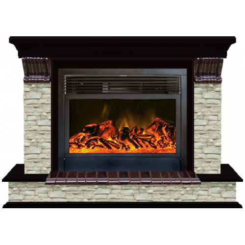 Панорама Грот однотонный 28 (венге)+Newflame