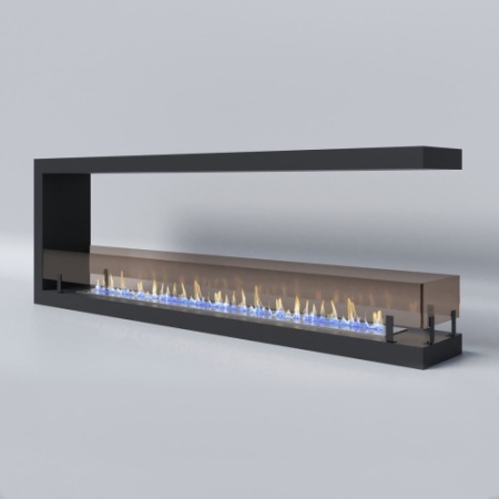 Биокамин "Русский огонь" Честер Торцевой 1500 с защитным стеклом по цене 60 800 руб.