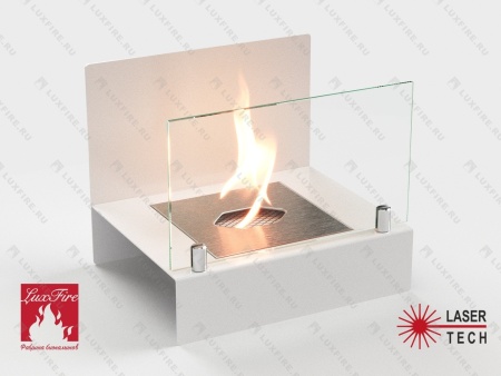 Настольный биокамин Lux Fire "Афиша" М (белый) по цене 10 527 руб.