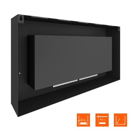 Биокамин SteelHeat WALL GRAND 1200 LITE черный, стемалит по цене 48 300 руб.