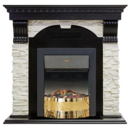 Dublin арочный сланец белый (венге)+Geneva Log