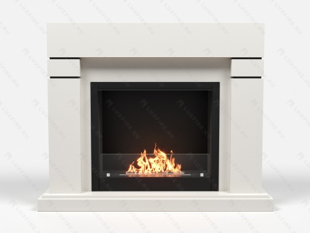 Биокамин Lux Fire с порталом Эльбрус 26, белый по цене 114 068 руб.