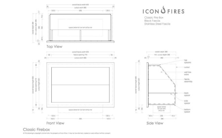 Встраиваемый биокамин CLASSIC FIREBOX Stainless Steel по цене 311 200 руб.