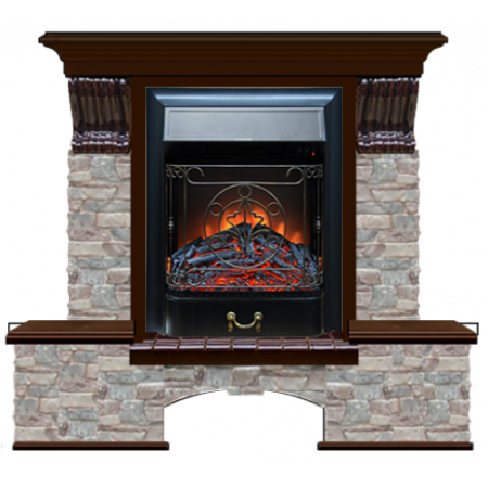 Бостон К Грот цветной (дуб)+Majestic Black