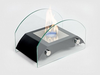 Настольный биокамин Lux Fire "Мост" S (черный) Настольный биокамин Lux Fire "Мост" S (черный)