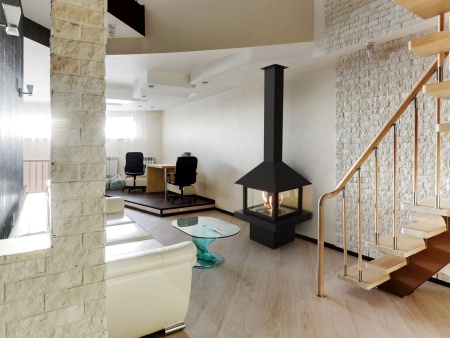 Островной биокамин Lux Fire Куб 850 по цене 391 133 руб.