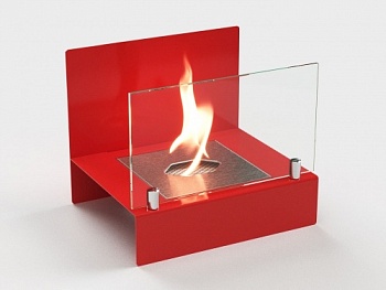 Настольный биокамин Lux Fire "Афиша" М (красный) Настольный биокамин Lux Fire "Афиша" М (красный)